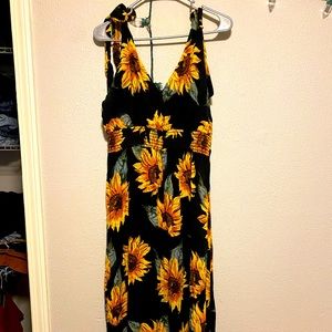 Forever 21 Plus Maxi Sunflower dress